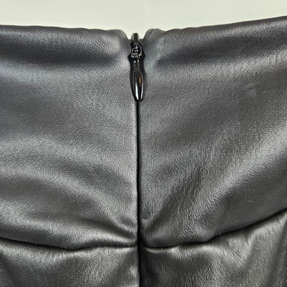 Skims Faux Leather Skirt Swim Cover-Up Long Black | Women's XL | MINOR FLAWS - Picture 14 of 16